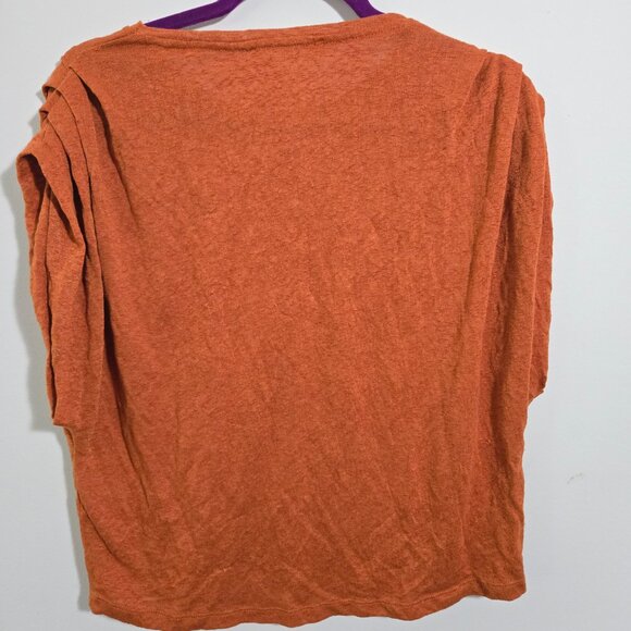 Mango rust orange color shirt size S - Picture 3 of 3